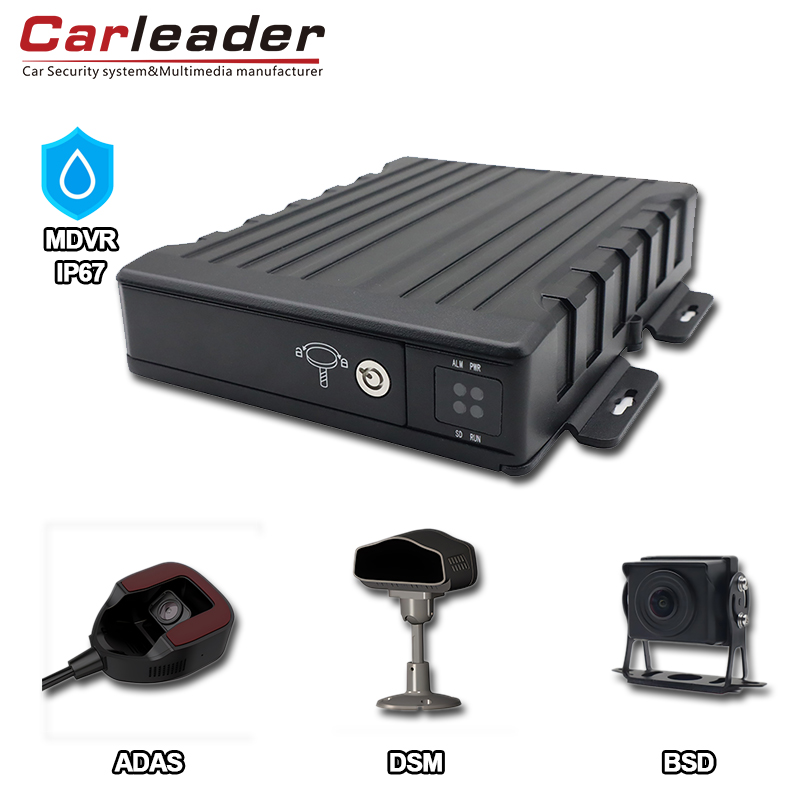Carleader IP67 Vodoodporni AI 4CH SD mobilni DVR: Napredna rešitev za spremljanje vozil