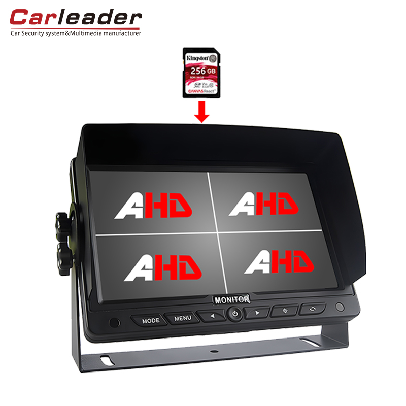 Carleader 7-palčni tovornjak HD Quad Split Monitor s funkcijo snemanja DVR Carleader 7-palčni tovornjak HD Quad Split Monitor s funkcijo snemanja DVR