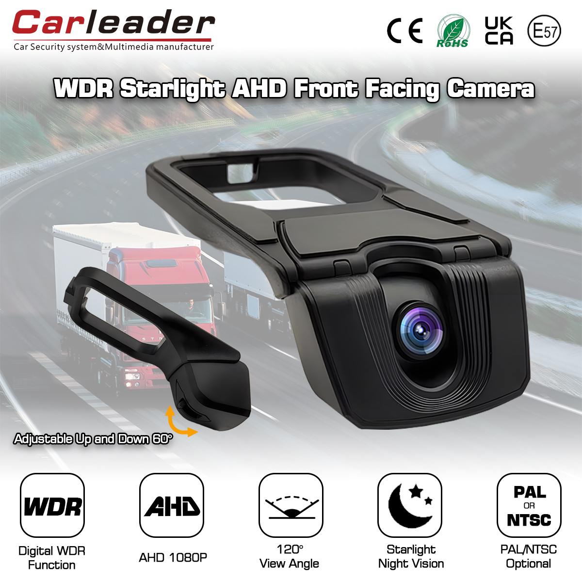 Spredaj obrnjena kamera Starlight Vision Carleader z digitalno funkcijo WDR Spredaj obrnjena kamera Starlight Vision Carleader z digitalno funkcijo WDR