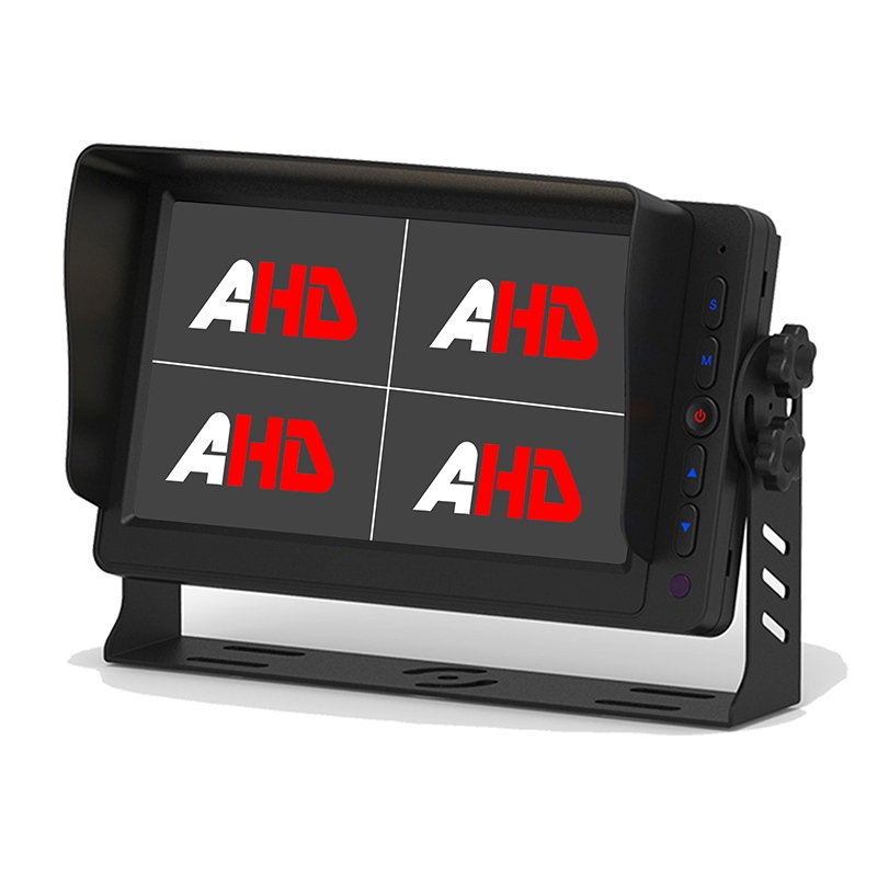 Carleader 7-palčni 4CH AHD vhodi Quad View Display Monitor izboljša vašo varnost med vožnjo