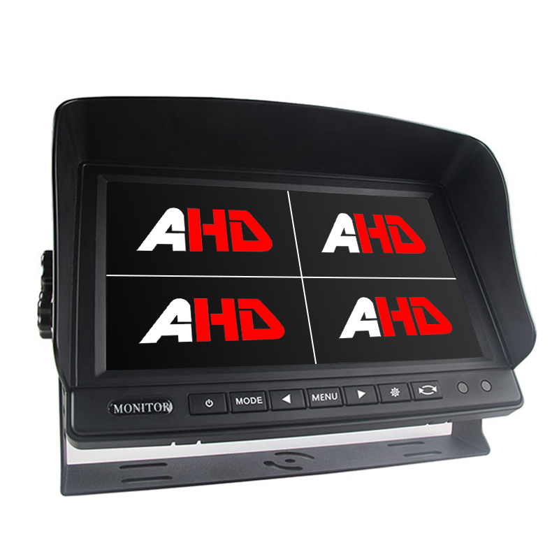 Carleader 9-palčni 4CH AHD vhodi Quad Display Monitor za težka vozila