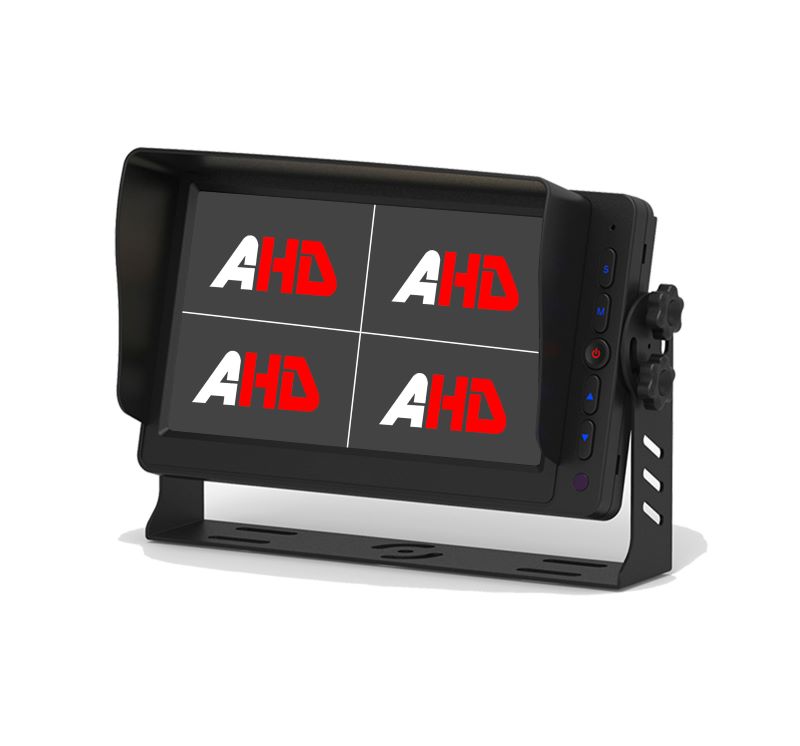 7-palčni avtomobilski HD quad split zaslon