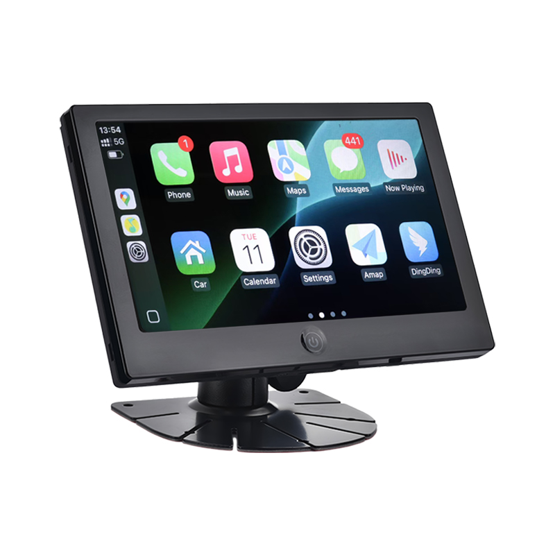 7-palčni IPS monitor AHD za gospodarska vozila podpira multimedijo CarPlay